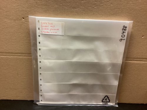 SAFE GARANT (727)  Einsteckblätter 10 Stück  weiß  7 Taschen gebraucht