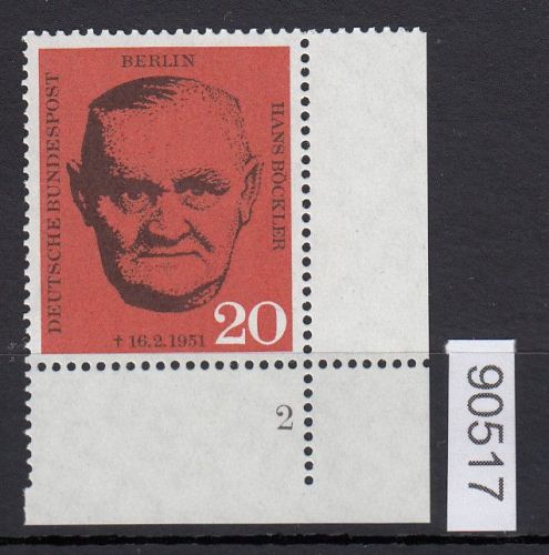 Berlin 1961, Mich.-Nr.: 197 ** Eckrand FN  2