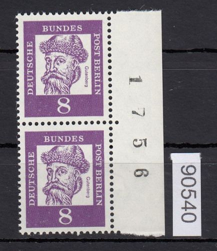 Berlin 1961, Mich.-Nr.: 201  ** Bogennummer