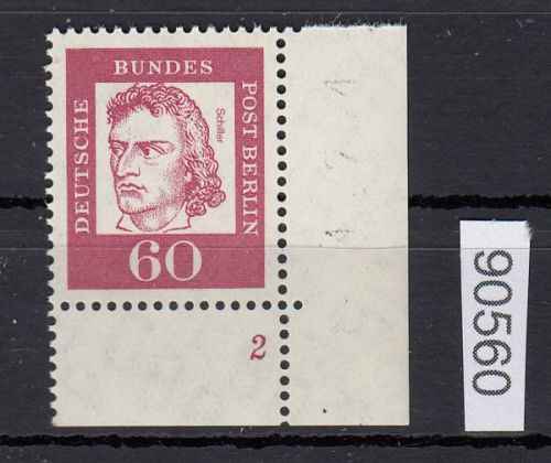 Berlin 1961, Mich.-Nr.: 209  ** Eckrand  FN 2   Formnummer