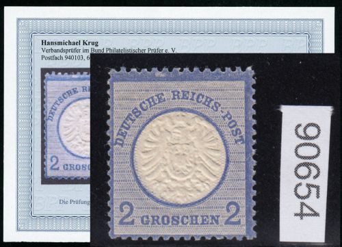 DR 1872, Mich.-Nr.: 20 ** geprüft  Befund