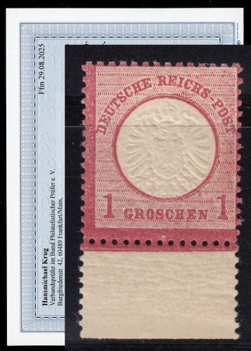 DR 1872, Mich.-Nr.: 19 ** geprüft  Befund