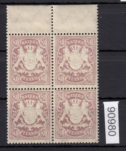 AD Bayern 1900, Mich.-Nr.: 68 ** Oberrand  4er.-Block
