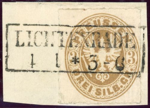 Preussen Ortsstempel 18a Briefstück LICHTENRADE/4/1