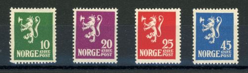 Norwegen 116-119 Postfrisch Wappenl