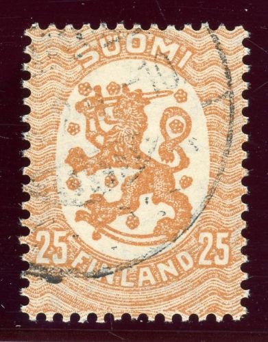 Finnland 114XA Gestempelt 25 Mk. Wz. X, tadellos gest.