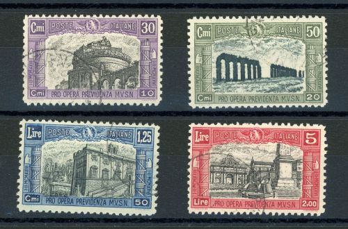 Italien 275-278 Gestempelt Nationalmiliz kpl., tadellos gest.