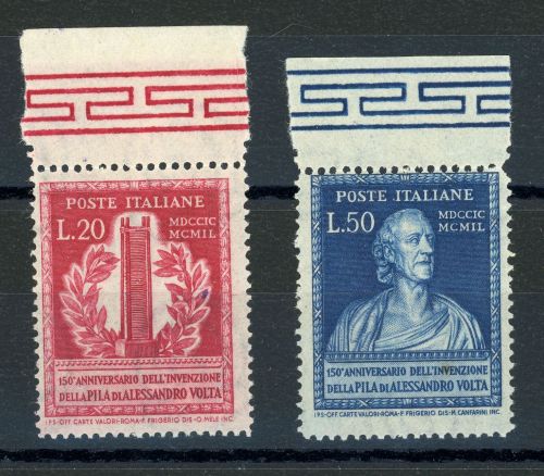 Italien 784-785 Postfrisch Volta vom Oberrand, tadellos postfrisch