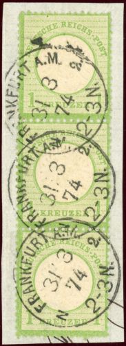 Deutsches Reich 23a (3) Briefstück 1 Kr. gr