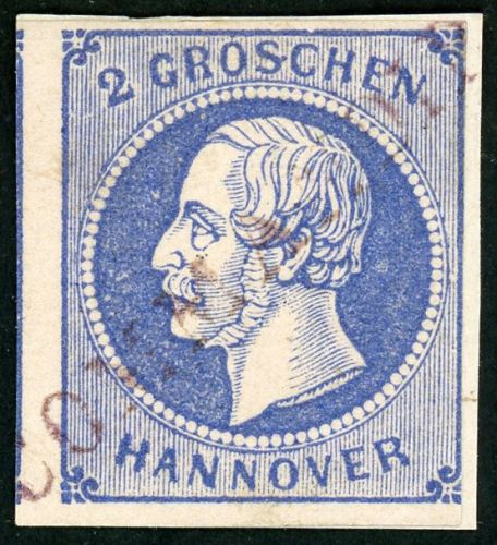 Hannover 15a Briefstück 2 Gr. blau