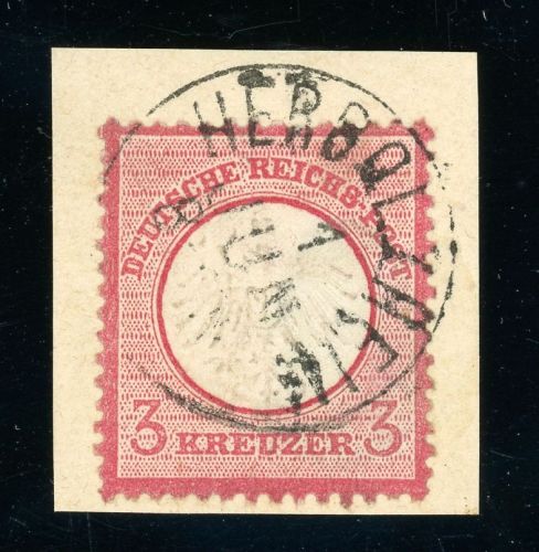 Baden Nachverwendungen DR9 Briefstück HERBOLZHEIM