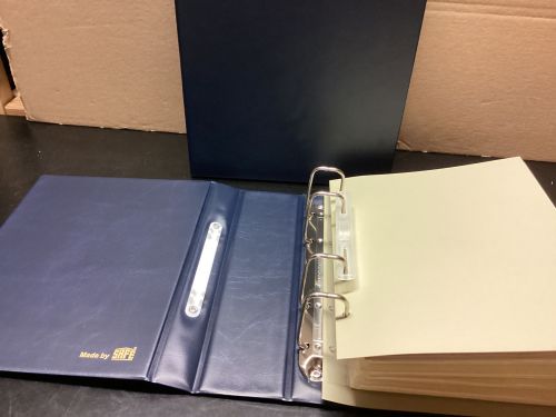 SAFE Album Blau Compact -leer  4- Ringe Mechanik  FDC ETB