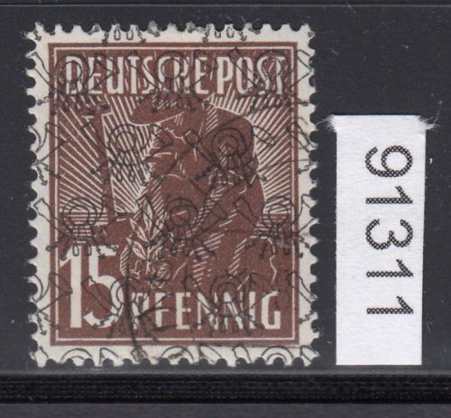 Bizone 1948  Mi. Nr. 41 II b (Netz) gestempelt   geprüft