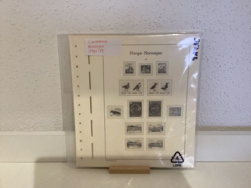 Leuchtturm  Norwegen 1981-89 Vordrucke mit Klemmtaschen gebraucht