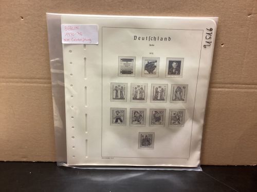 Leuchtturm Berlin 1970-76 Vordrucke Alte Beschtiftung mit Klemmtaschen gebraucht