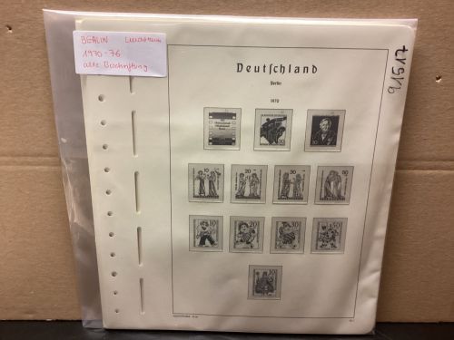 Leuchtturm Berlin 1970-76 Vordrucke Alte Beschtiftung mit Klemmtaschen gebraucht