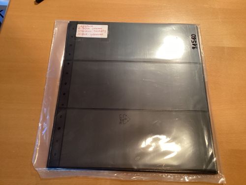 Leuchtturm  R- Tafeln schwarz 3 Taschen  10 Stück 13-Lochung gebraucht