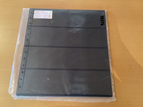 Leuchtturm  R- Tafeln schwarz 4 Taschen  10 Stück 13-Lochung gebraucht