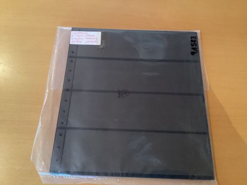 Leuchtturm  R- Tafeln schwarz 4 Taschen  10 Stück 13-Lochung gebraucht