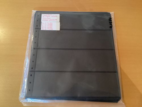 Leuchtturm  R- Tafeln schwarz 15 Stück  Konvolut 13-Lochung gebraucht
