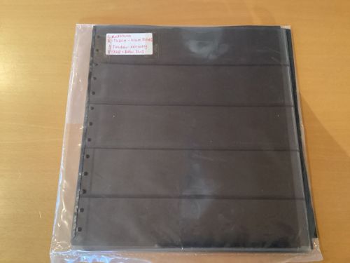 Leuchtturm  R-  Tafeln klar 5 Taschen  8 Stück 13-Lochung gebraucht