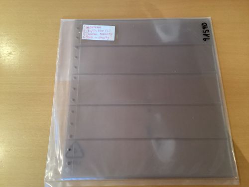 Leuchtturm  R-  Tafeln klar 5 Taschen  6 Stück  13-Lochung  neuwertig