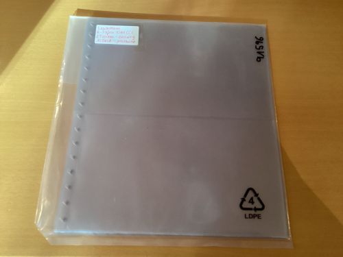 Leuchtturm  R- Tafeln klar 2 Taschen 10  Stück 13-Lochung  gebraucht