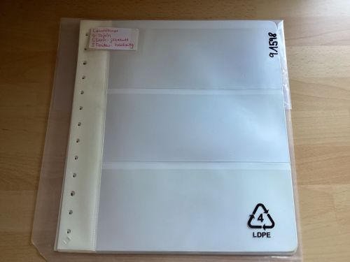 Leuchtturm  G- Tafeln weiß 3 Taschen   5 Stück 13-Lochung gebraucht