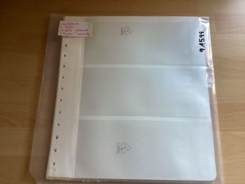 Leuchtturm  G- Tafeln weiß 3 Taschen 10 Stück 13-Lochung gebraucht