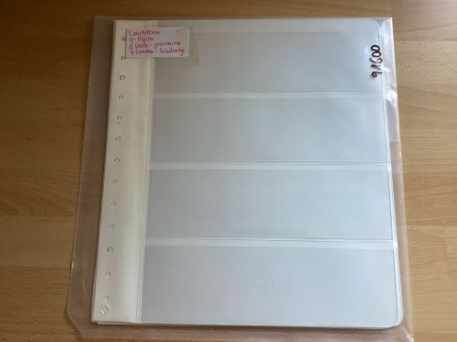 Leuchtturm  G- Tafeln weiß 4 Taschen   5 Stück 13-Lochung gebraucht
