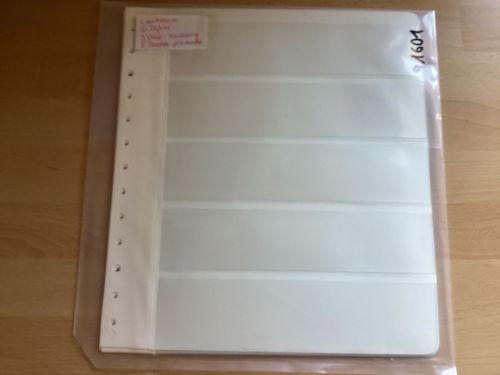 Leuchtturm  G- Tafeln weiß  5 Taschen   5 Stück 13-Lochung gebraucht