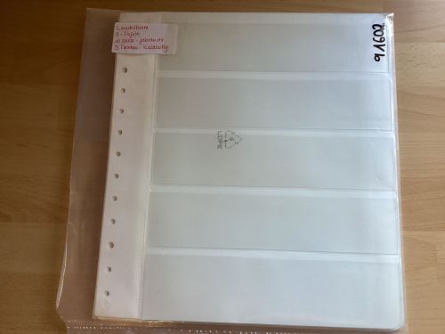 Leuchtturm  G- Tafeln weiß  5 Taschen 10 Stück 13-Lochung gebraucht