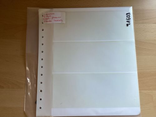 Leuchtturm  G- Tafeln weiß 3 Taschen   5 Stück 13-Lochung gebraucht
