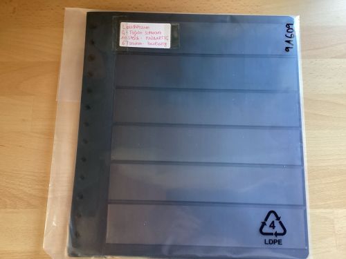 Leuchtturm  G- Tafeln schwarz 6 Taschen 10 Stück 13-Lochung neuwertig