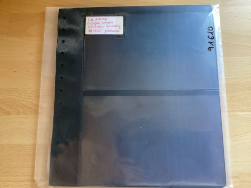 Leuchtturm  G- Tafeln schwarz 2 Taschen  10 Stück 13-Lochung gebraucht