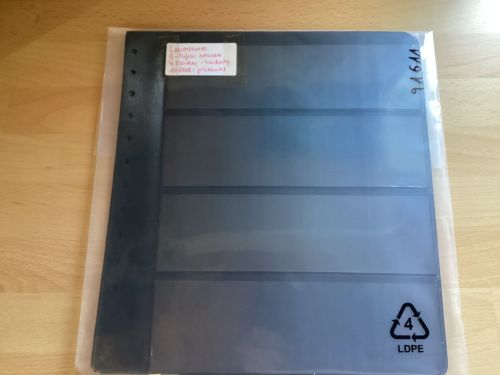 Leuchtturm  G- Tafeln schwarz  4 Taschen  10 Stück 13-Lochung gebraucht