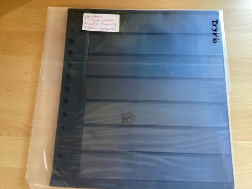 Leuchtturm  G- Tafeln schwarz  7 Taschen 7 Stück 13-Lochung gebraucht