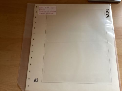 SAFE  Einsteckblätter ( 621) 10 Stück weiß  3 Taschen   gebraucht