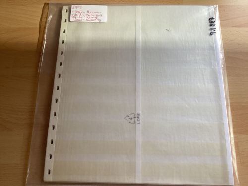 SAFE Blankoblätter 4 Stück dicke Pappe 9 Streifen  geteilt gebraucht