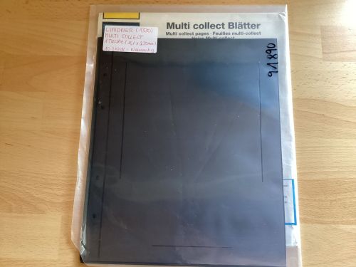Lindner Multi collect 1330  1 Tasche schwarz   10 Stück  neuwertig