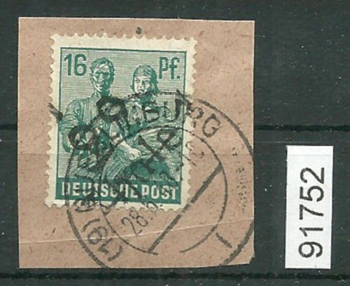 Bezirk 29 nr. 044 Thale 1 ʘ 16 Pf., geprüft BPP