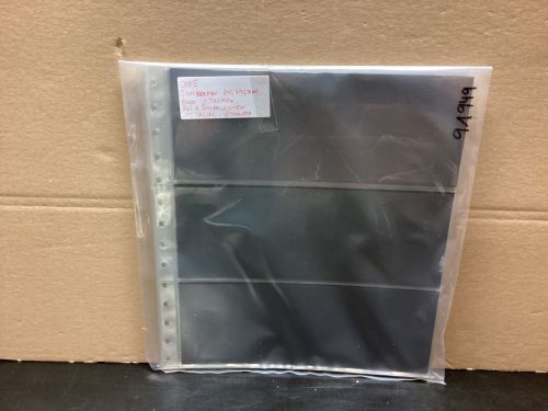 SAFE Ganzsachen- Blätter Hüllen   transparent  + ZWB schwarz  15 Stück gebraucht