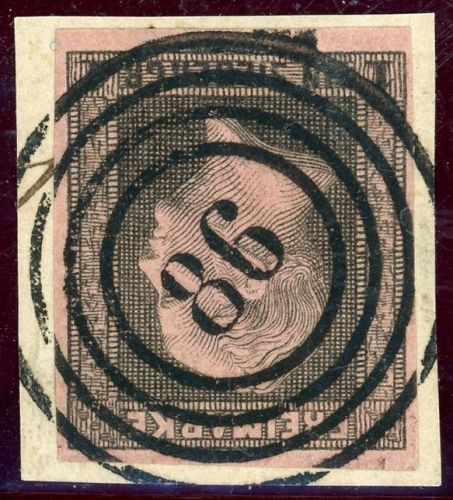 Preussen Nummernstempel 2a Briefstück 86 Beeskow, glasklar a. Luxusbfst. 1 Sgr.