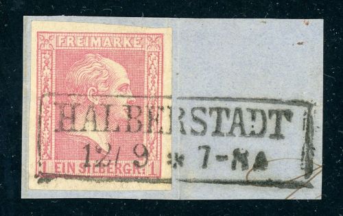 Preussen 10a Briefstück 1 Sgr. rosa