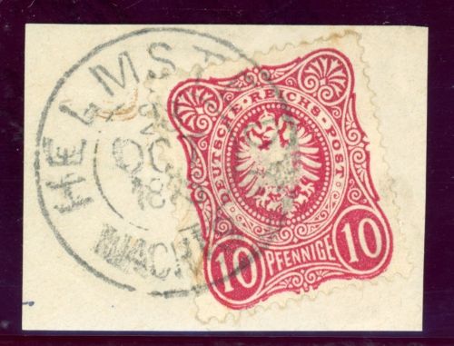 Braunschweig Nachverwendungen 33 Briefstück HELMSTEDT NACHTS