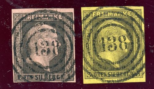 Preussen Nummernstempel 2a,4a Gestempelt 138 Bitburg