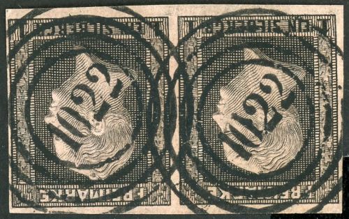 Preussen Nummernstempel 2a (2) Gestempelt 1022 Neunkirchen/Saar