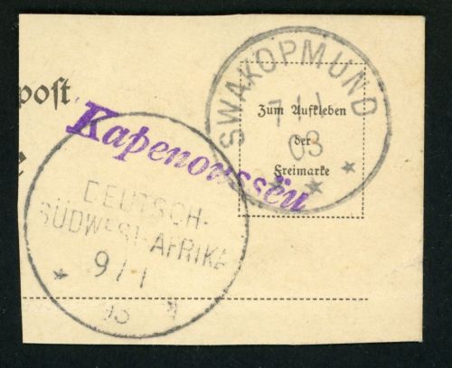 Briefstück Kapenousseu 9/I 03