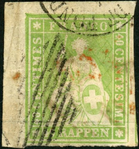Schweiz 17Ib Gestempelt 40 Rp. M