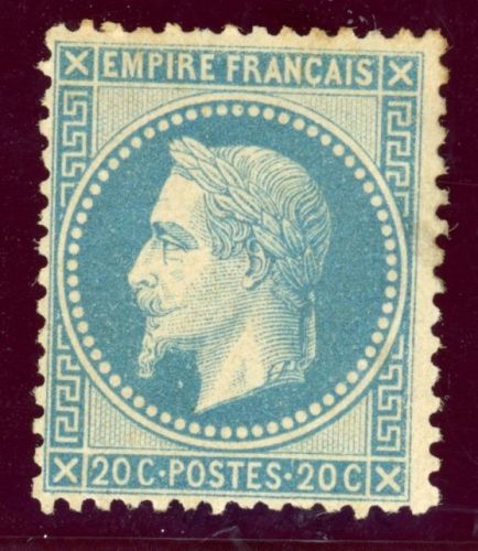 Frankreich 28a Ungebraucht mit Falz 20 C. Napoleon "lauree"